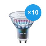 Fordelspakke 10x Philips MASTER LED Spot ExpertColor GU10 PAR16 5.5W 400lm 36D - 940 kold hvid | bedste farvegengivelse - dæmpbar - erstatter 50W