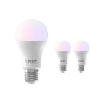 Fordelspakke 3x Calex Smart Tuya Wifi E27 Pære 8.5W 806lm - 822-840 Justerbar Hvid | RGBW - dæmpbar - erstatter 60W