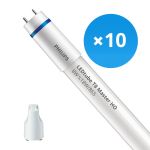 Fordelspakke 10x Philips LED Lysrør T8 MASTER (EM/Mains) High Output 8W 1050lm - 865 dagslys | 60cm - erstatter 18W